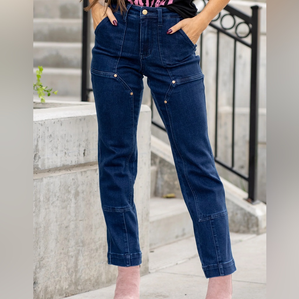 Judy Blue Straight Leg Dark Wash Jeans Size 3